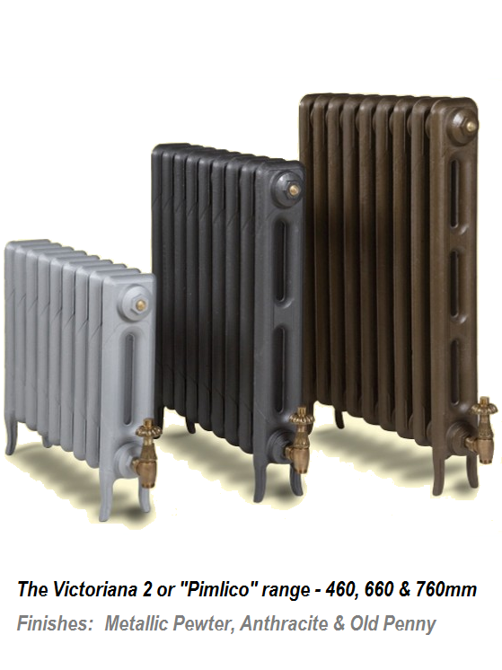 Victoriana 2 Cast Iron Radiator - 29 Section, 460H x 1791mm